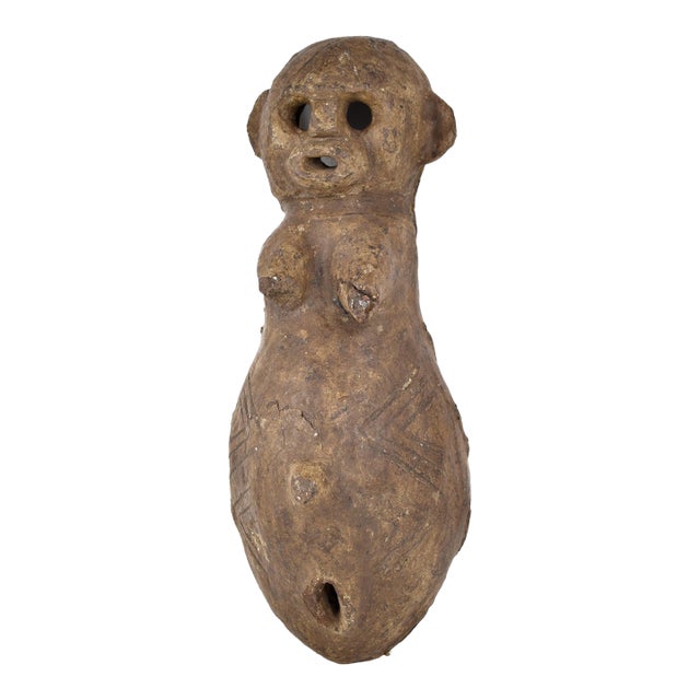 Early 20th Century Makonde Njorowe Pregnant Belly Mask with Face Tanzania For Sale