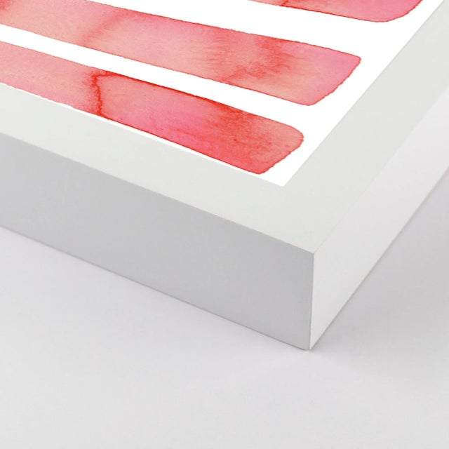 Contemporary Coral Pool Diptych by Kate Roebuck in White Framed Paper, Large Art Print - A Pair For Sale - Image 3 of 4