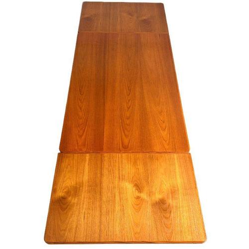 Brown Mid-Century Danish Teak Extendable Dining Table, 1960s For Sale - Image 8 of 15