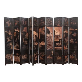 Example of Asian Antique Screens and Room Dividers