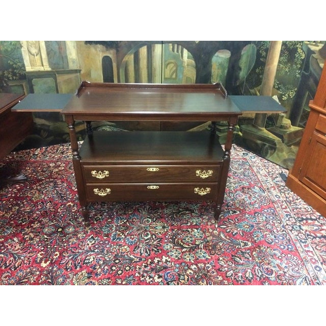 Vintage Server, Ethan Allen Serving Cart For Sale - Image 10 of 12
