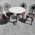 Metal Cast Iron Patio Garden Table and Chairs, Set of 5 For Sale - Image 7 of 18