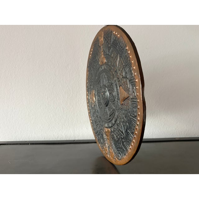 Artistic Wall Relief Piedra Del Sol Aztec Solar Calendar, 1970s For Sale - Image 4 of 18