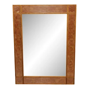 Early 21st Century Theodore Alexander Regency Style Eglomise Decorated Full-Length Mirror