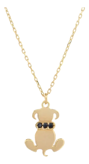 Loyal Pup Gold Vermeil Necklace