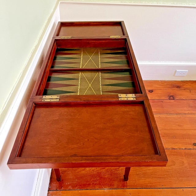 John-Richard Federal Revival Games Table With Sunburst Inlay For Sale In Boston - Image 6 of 9