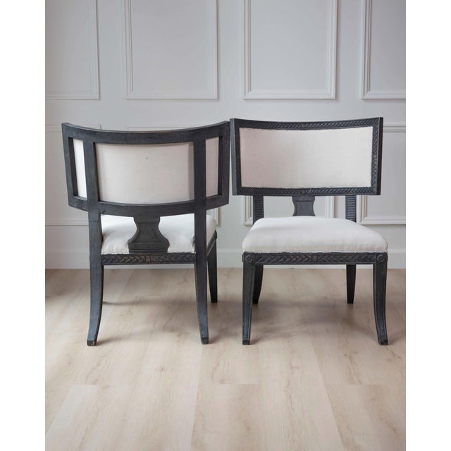 Early 19th Century Pair of Swedish Empire Chairs, Early 19th Century For Sale - Image 5 of 9