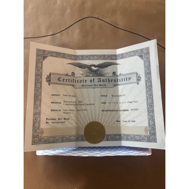 Pablo Picasso “La Comédie Humaine” Lithograph, 1953 — Signed in Pencil For Sale In Miami - Image 6 of 6