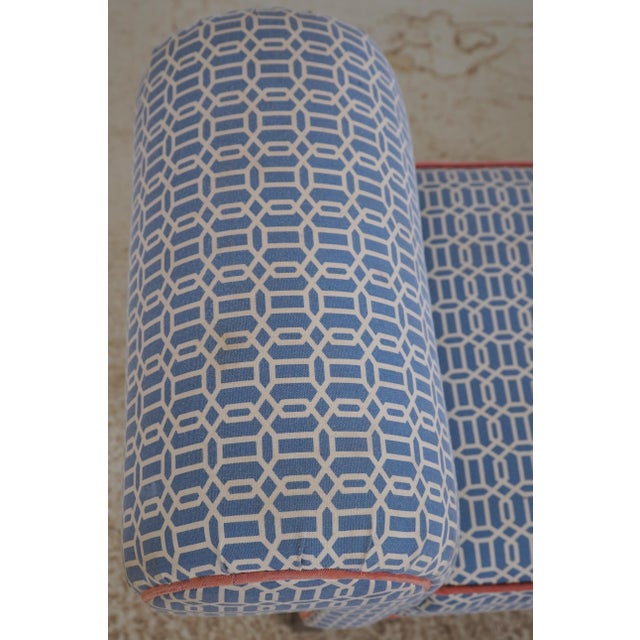 1990s Vintage Regency Style Rolled Arm Window Bench For Sale - Image 5 of 15