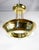 Gold Art Deco Modernist Ceiling Lamp with Glass Rods, France, 1930 For Sale - Image 8 of 12