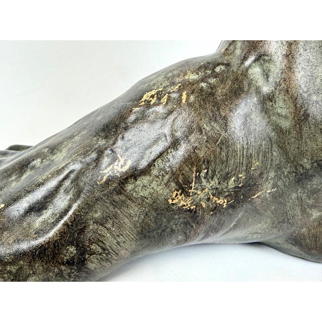 Neoclassical Foot Sculpture from Filipiniana, Sweden, 1990s For Sale - Image 9 of 10