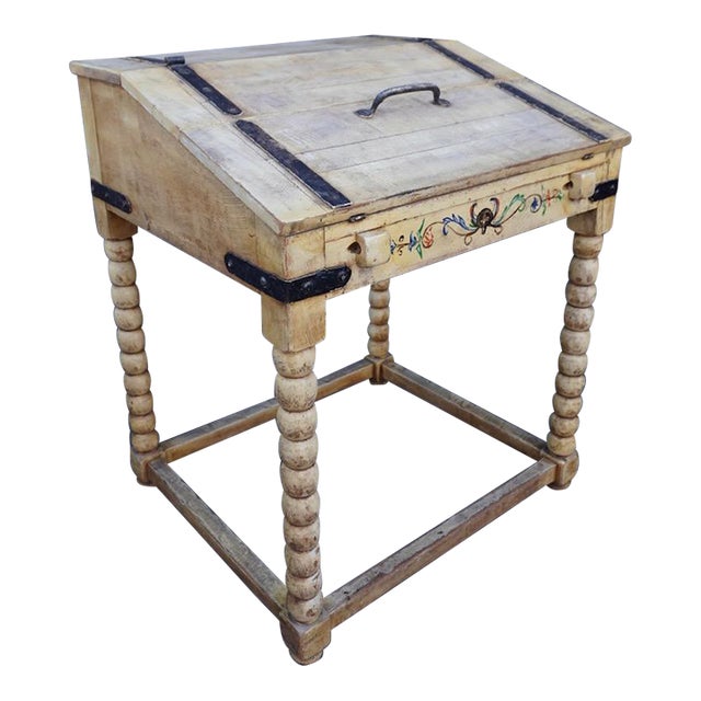 1920s Original Monterey Straw Ivory Desk (Early Brand) For Sale