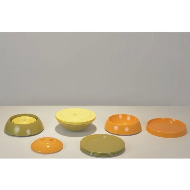 1970s Modular Tableware in Glazed Ceramic by Helen Boch & Federigo Fabbrini for Villeroy & Boch, Germany, 1970s, Set of 19 For Sale - Image 5 of 8