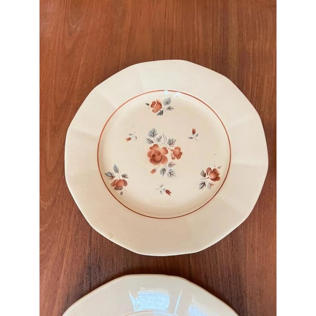 Half-Deep Earthenware Plates from Sarreguemines Digoin, France, 1960s, Set of 4 For Sale - Image 13 of 14