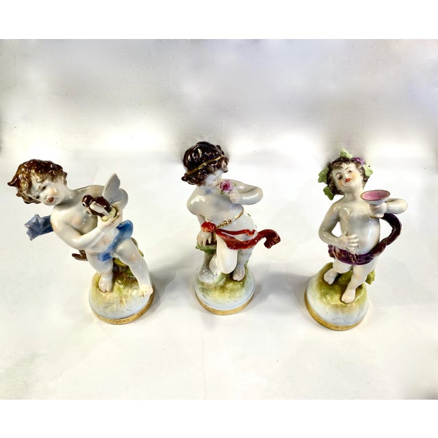 Baroque Rudolstadt-Volkstedt Porcelain--Grouping of Putti For Sale - Image 3 of 11