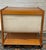 Mid-Century Modern Mid-Century Modern Two-Tier Side Table With Magazine Rack | Wood & Cloth Sling For Sale - Image 3 of 6