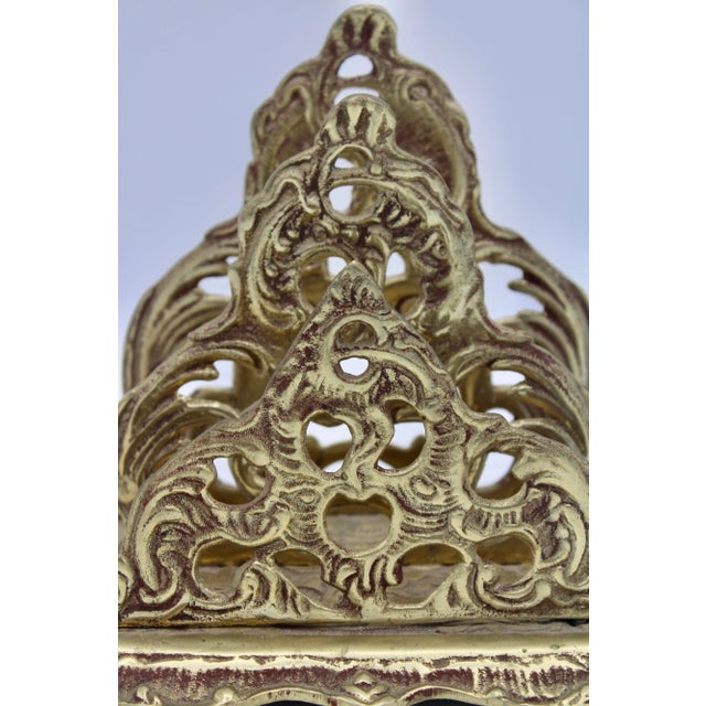 Brass Art Nouveau Brass Letter Rack For Sale - Image 8 of 8