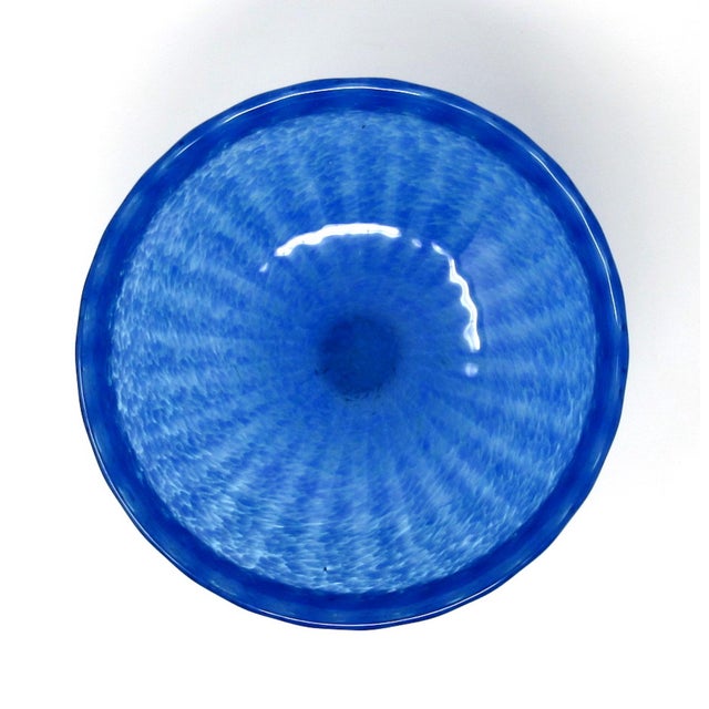 Elegant Glass Fruit Bowl For Sale In Los Angeles - Image 6 of 10