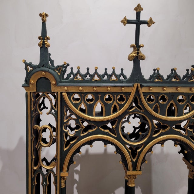 20th Century Neo-Gothic Oratory Altar, Spain, 1890s For Sale - Image 9 of 18