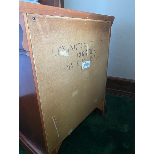 Late 20th Century Lexington Chez Michelle Three Drawer Nightstand For Sale - Image 10 of 12
