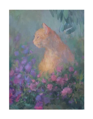 Orange Tabby Cat Fine Art Print by Michelle Farro