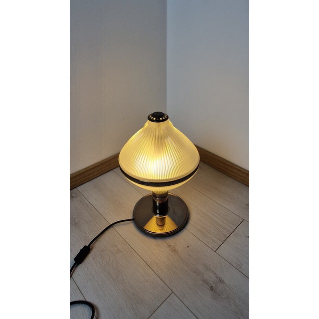 Polinnia Table Lamp in Burnished Brass with Crystal Diffuser by BBPR for Artemide, 1964 For Sale - Image 10 of 13