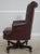 Traditional Kittinger Burgundy Tufted Leather Executive Desk Chair For Sale - Image 3 of 18