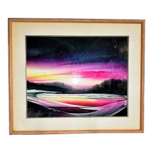 Qubecois Vintage Airbrush and Acrylic Painting, Martin Lemiuex