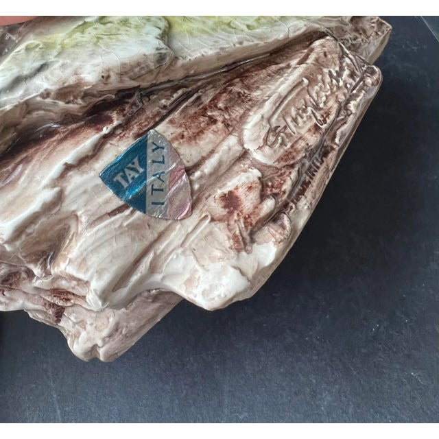 Gray Vintage Mid 20th Century Giuseppe Tagliariol Italian Owl Sculpture Figurine Ceramic For Sale - Image 8 of 13