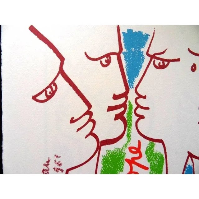 Jean Cocteau - Europe Our Homeland - Original Lithograph 1961 For Sale - Image 3 of 6