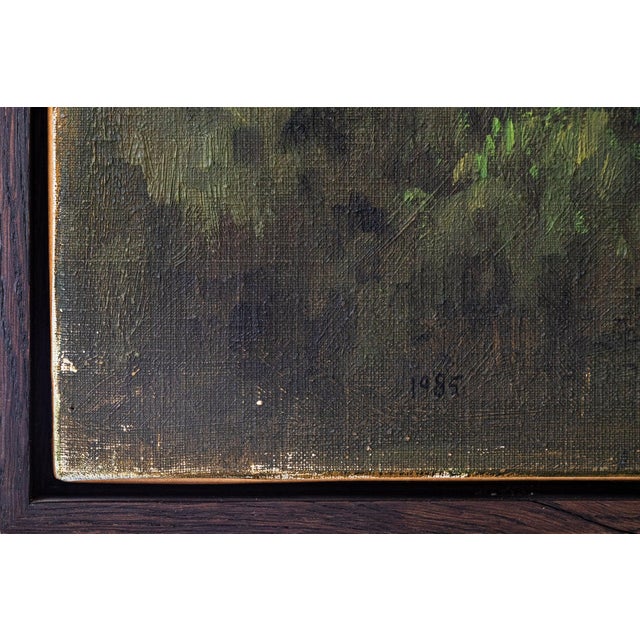 Benito Sanchez, Catalan Mountain Landscape with Bride, Oil on Canvas For Sale - Image 5 of 9