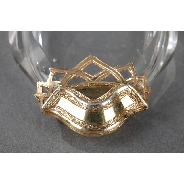 Metal Mid-19th Century Silver Mounted Glass Scent Bottle For Sale - Image 7 of 15