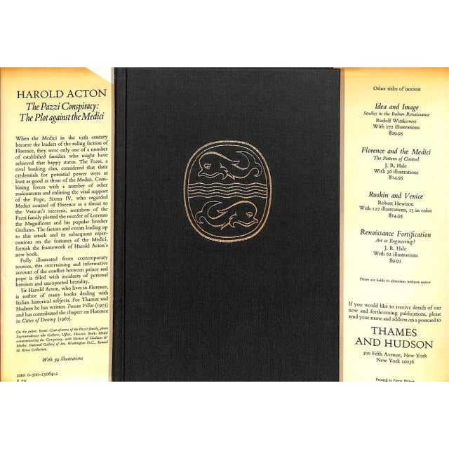 ACTON, Harold [128] pp. Thames and Hudson 1979 9 1/2" x 6 5/8" The Pazzi conspiracy (Italian: Congiura dei Pazzi) was a...