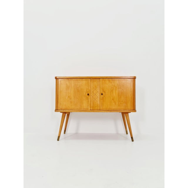 Mid-Century Modern German Ash and Beech Sideboard, 1950s For Sale - Image 14 of 14