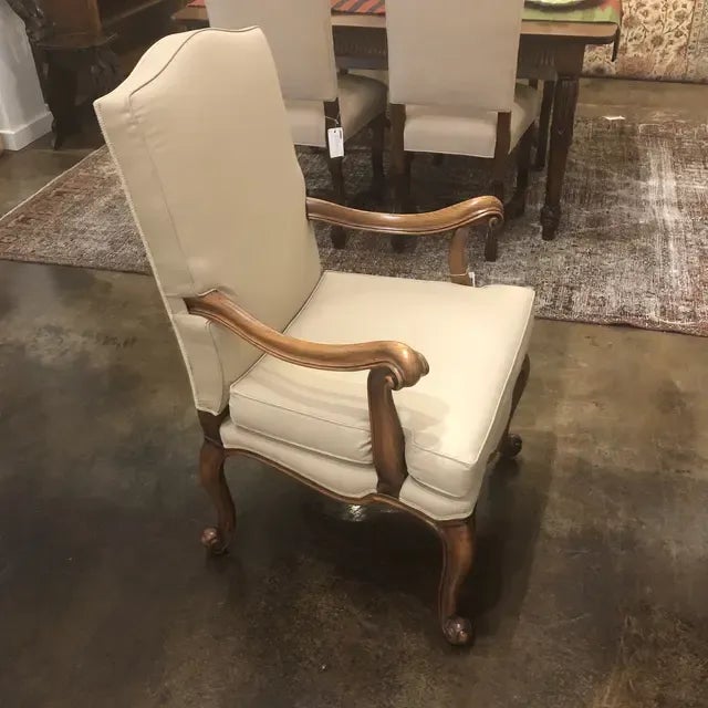 1990s Vintage Italian Chair with Carved Legs For Sale - Image 12 of 13