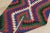 1980s African Red Blue Ikat Small Rug For Sale - Image 11 of 13
