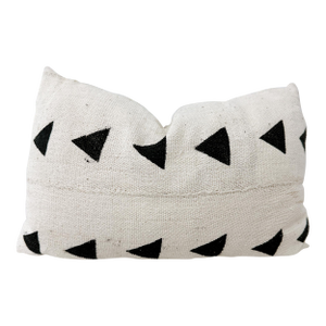 Vintage African Textile Chevron Arrow Mudcloth Pillow