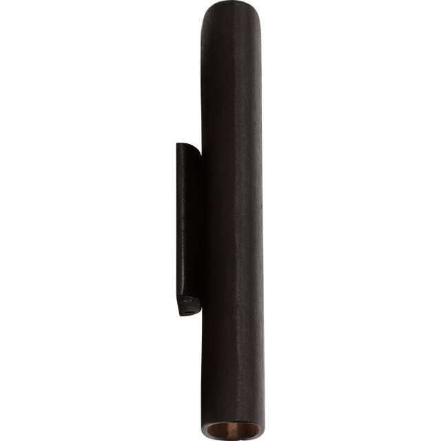 Metal Kelly Wearstler for Visual Comfort Signature Lotura 12" Pocket Sconce in Museum Black For Sale - Image 7 of 11