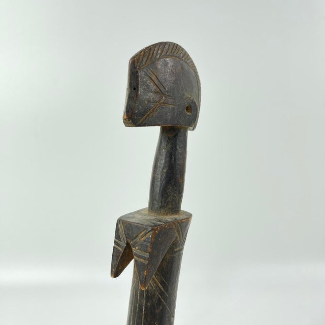 Wood Early 20th Century Mossi Biiga Doll on Custom Base Burkina Faso For Sale - Image 7 of 8