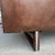 Midcentury Modern Matallic Brown Tufted Vinyl Sofa Wood and Chrome Legs For Sale - Image 9 of 12