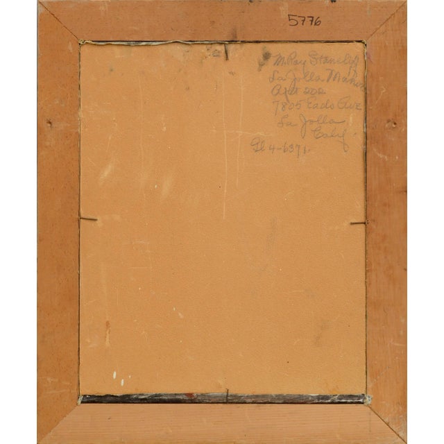 1960s Mid Century Oil Painting Portrait of Two Children in Traditional Dress by M. Ray Stancliff For Sale - Image 5 of 6