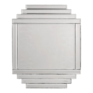 Vintage 1970s Art Deco Revival Cascade Mirror For Sale