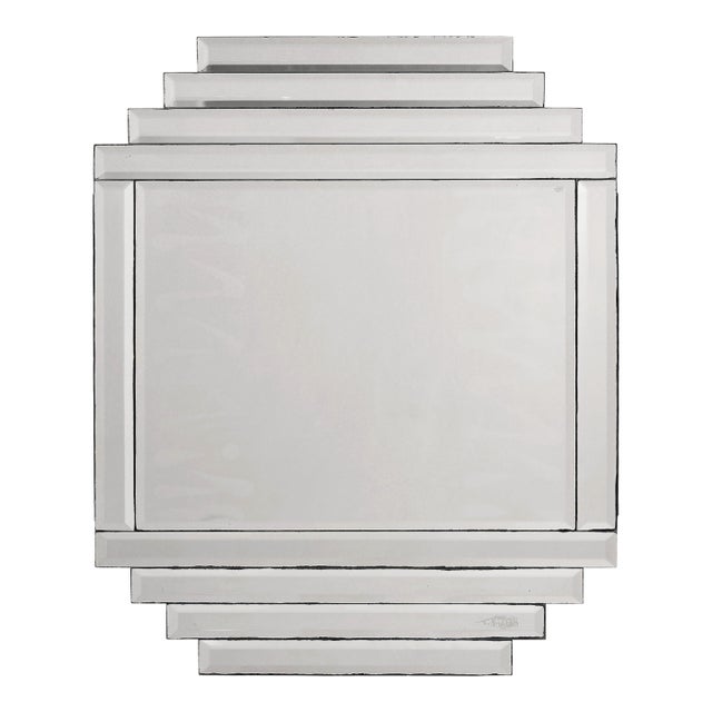 Vintage 1970s Art Deco Revival Cascade Mirror For Sale