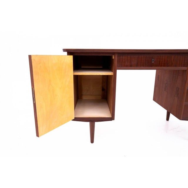 Brown Vintage Danish Desk, 1960s For Sale - Image 8 of 12