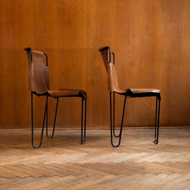 Stacking Chairs by Raoul Guys, France, 1950s, Set of 2 For Sale - Image 4 of 13