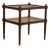 Antique British Colonial Rosewood Two Tiered Caned Stand or Table For Sale