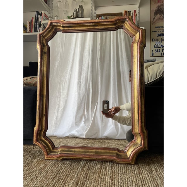 Italian Mirror with Golden Patina, 1890s For Sale - Image 6 of 11