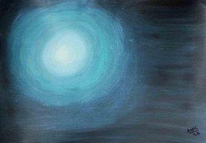 Anna Maria Caboni, Blue Light, 2010s, Acrylic Painting