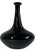 11 In. Tall Murano Art Glass Black Spiral Textural Swirl Vase For Sale - Image 10 of 13