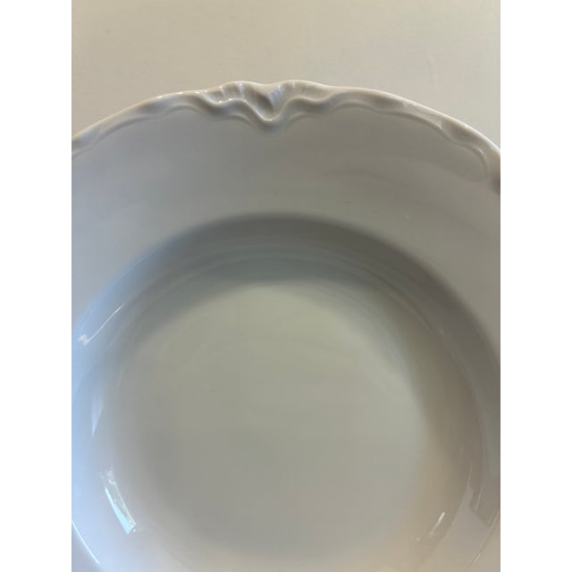 Mid-Century Modern Mid 20th Century Hutschenreuther Bavaria White Porcelain Soup Bowls - Set of 4 For Sale - Image 3 of 13